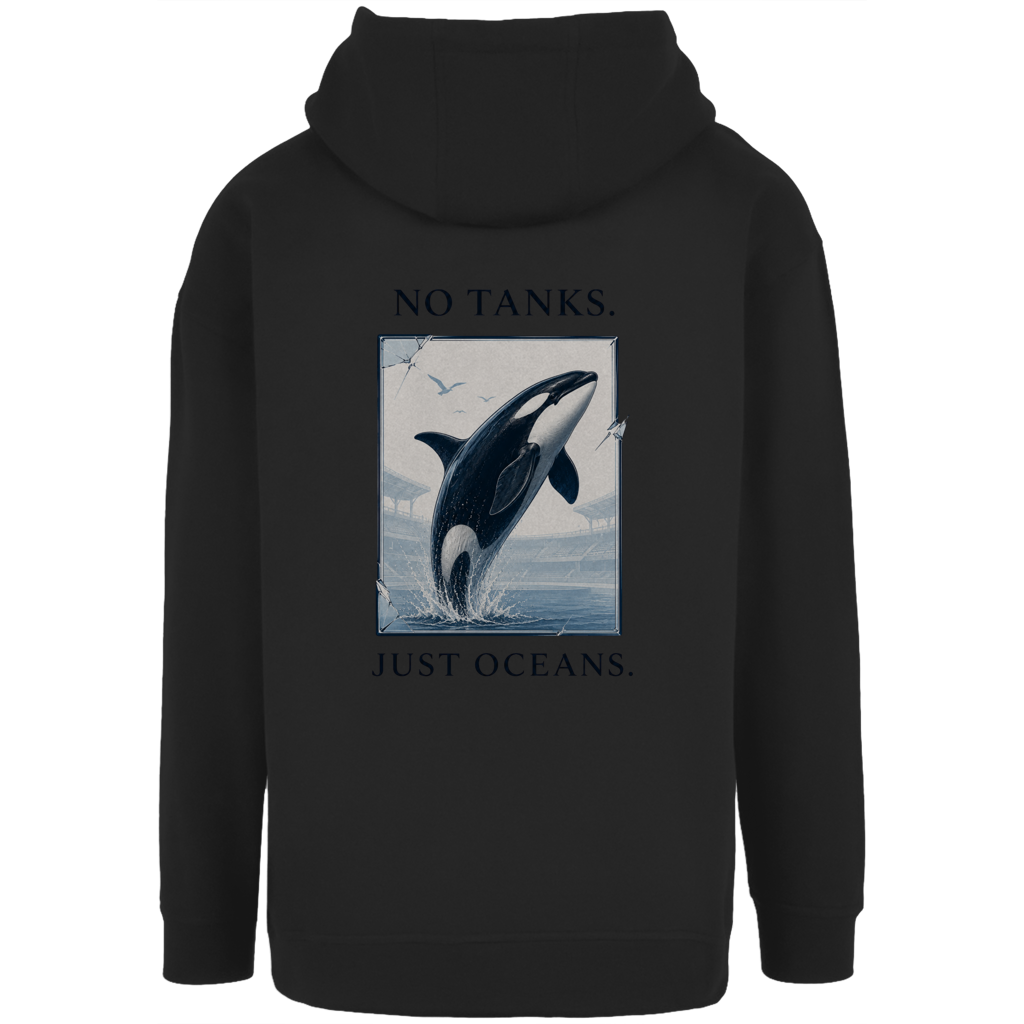 Unisex Oversize Hoodie NO TANKS. JUST OCEANS.