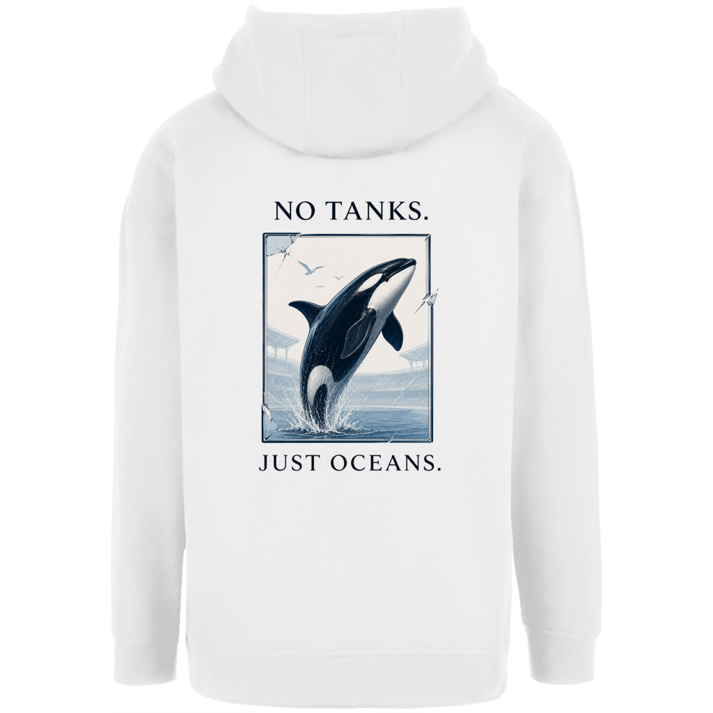 Unisex Oversize Hoodie NO TANKS. JUST OCEANS.