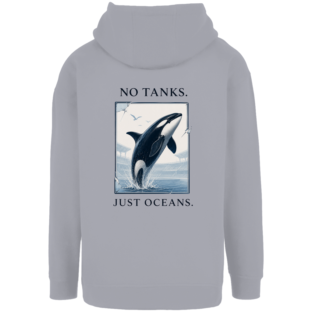 Unisex Oversize Hoodie NO TANKS. JUST OCEANS.